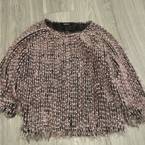 Tokyo Darling Fuzzy Pink and Black Blouse